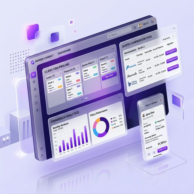 Broker platform across desktop, tablet and mobile devices